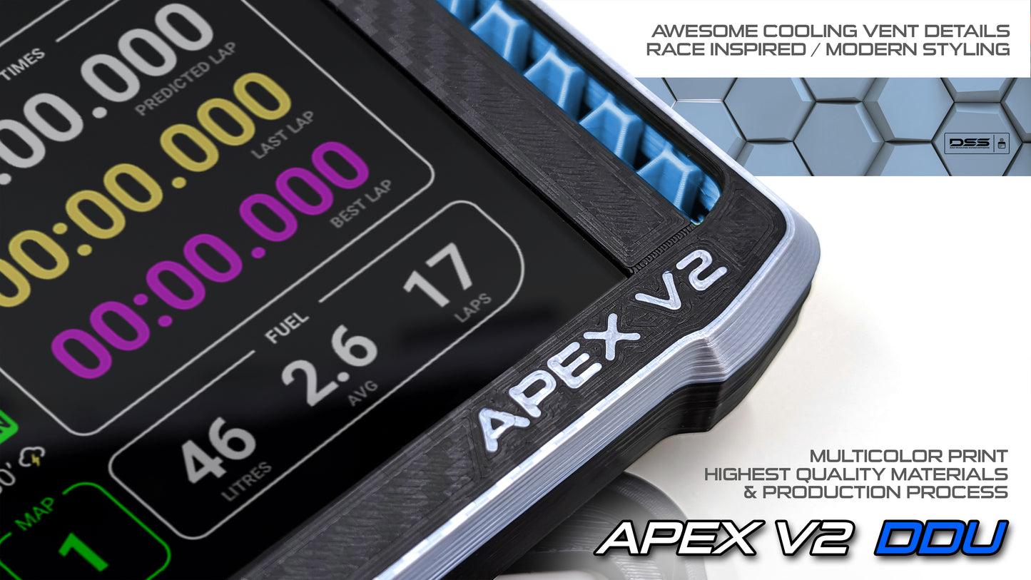 6.8 in DDU APEXv2 | Real Race Car SCALE !!! Dashboard Display for Sim Racing