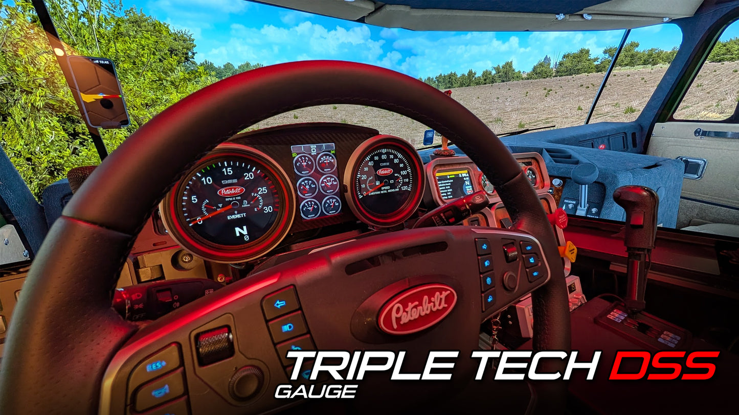 Sim Racing Dashboard DDU | Triple Screen Gauge Touch Screen |