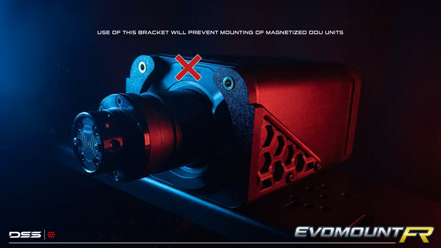 EvoMount FR – Front-Mount Bracket for Simagic Alpha Evo | Add DDUs, Screens & Accessories