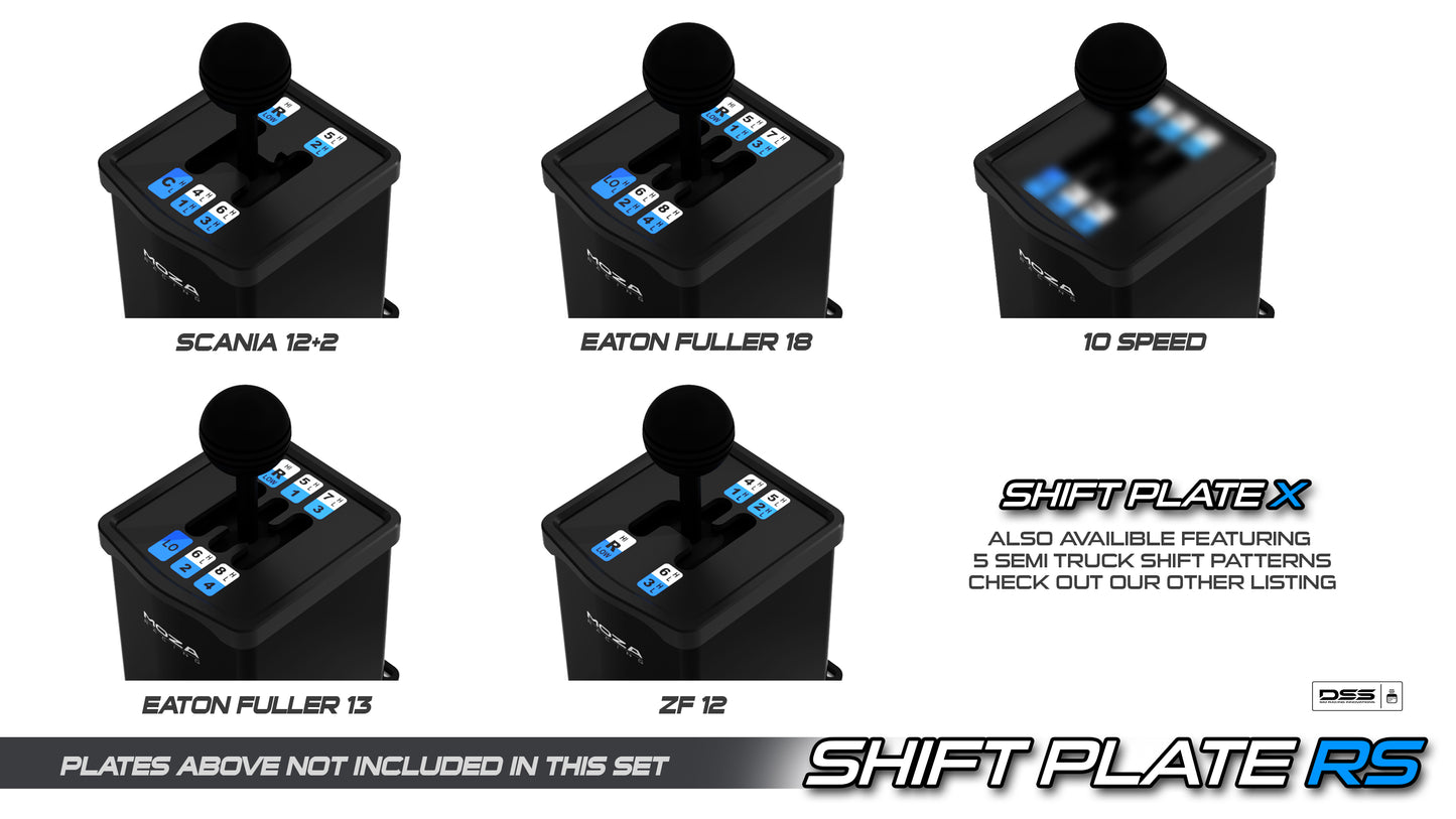 Shift Plate RS | Interchangeable 6-Speed Dogleg Shift Plates for Moza HGP Shifter