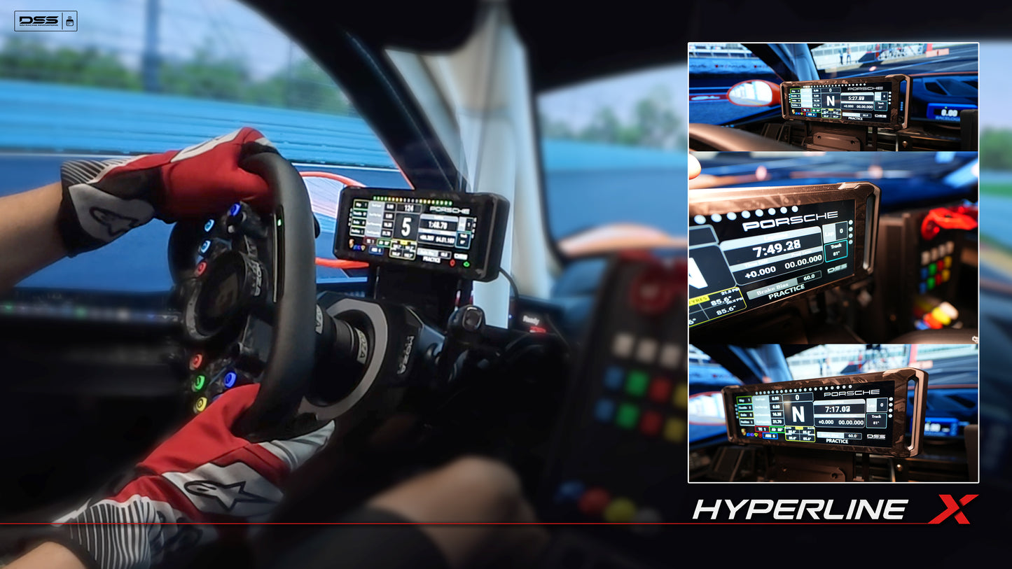 7.8” USB Sim Racing Display – HyperLine-X DDU Dashboard for Sim Racing, iRacing, SimHub, Acc, Ets2 | No HDMI Needed