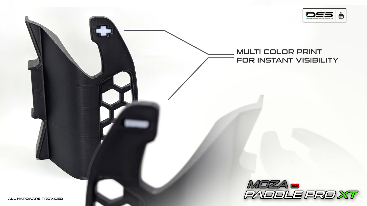 Shift Paddle Extenders for Moza ES Rim | Stylish and Functional | PADDLEPRO XT