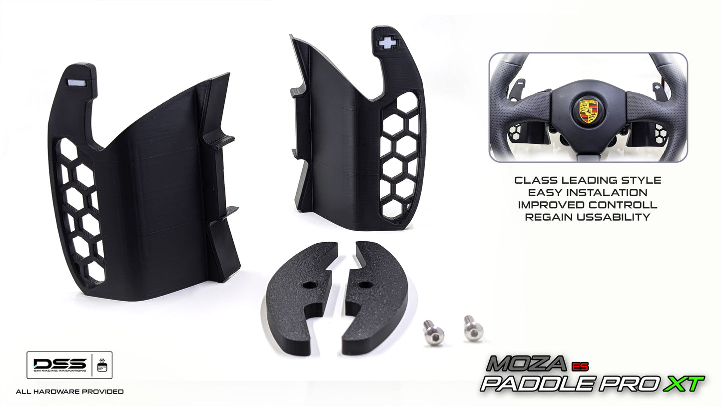 Shift Paddle Extenders for Moza ES Rim | Stylish and Functional | PADDLEPRO XT