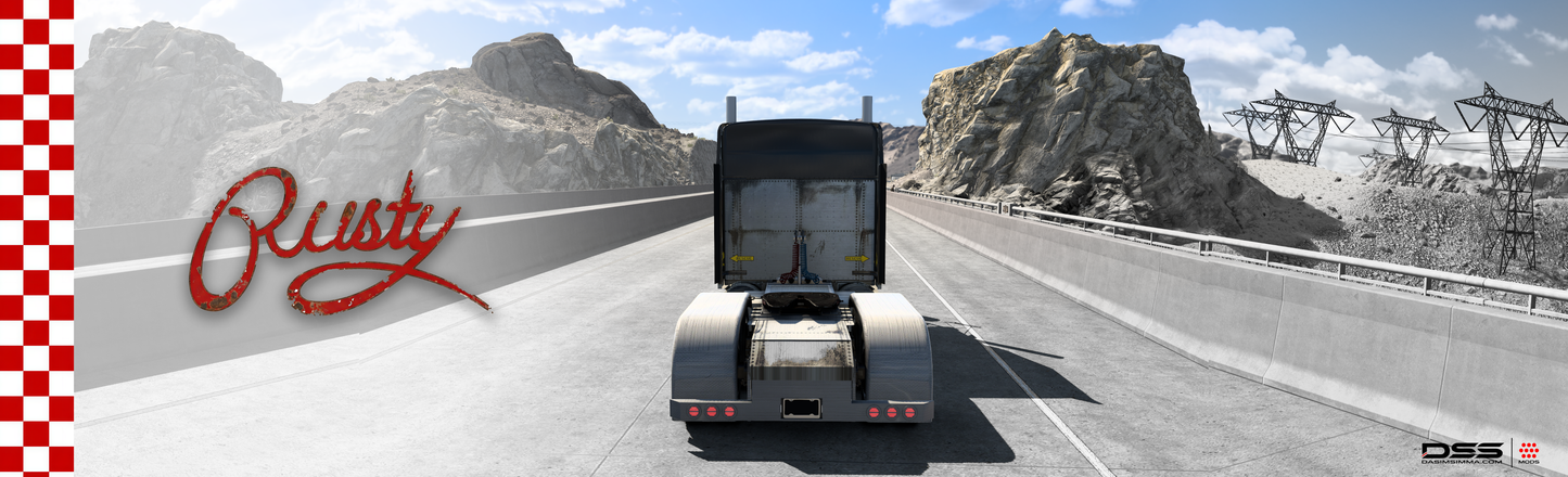 Rusty Skin Mod for ATS | Kenworth W900 ( WORKS WITH Jon Ruda & SCS)