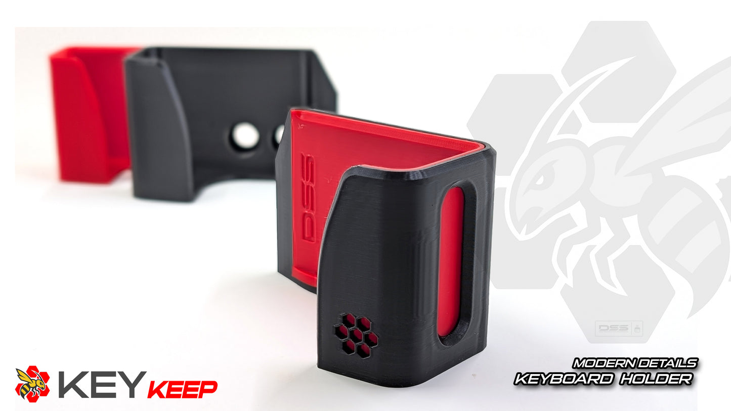 Adjustable Keyboard Holder for Sim Rigs – KeyKeep Modern USA-Made Mount with Hidden Hardware