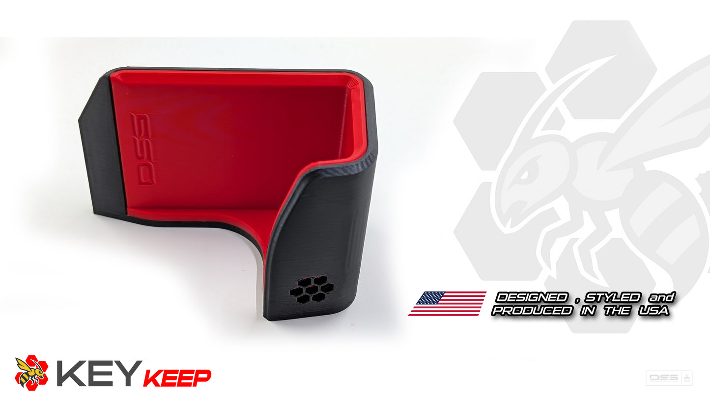 Adjustable Keyboard Holder for Sim Rigs – KeyKeep Modern USA-Made Mount with Hidden Hardware