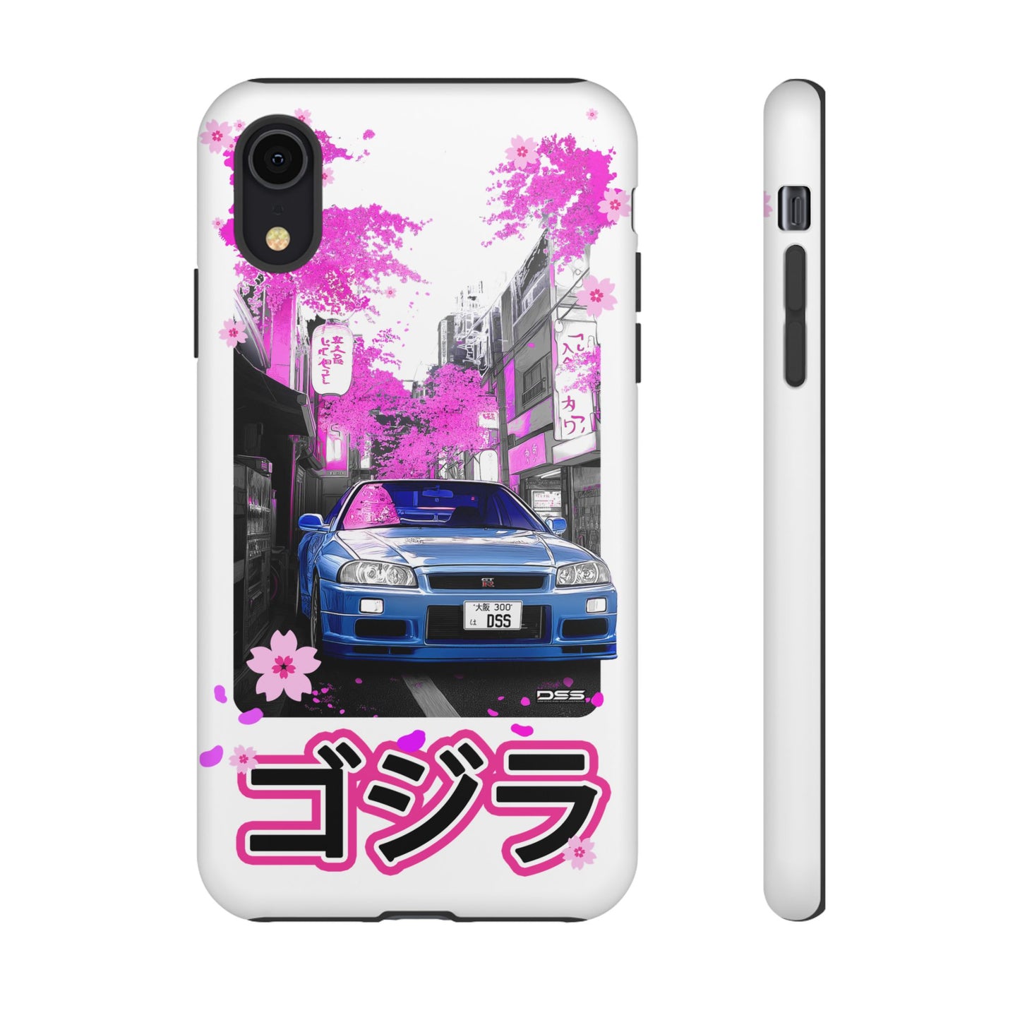 Nissan Skyline GT-R Sakura Rain Japan Nostalgic Car Phone Case - Tough Cases with Retro Vibe