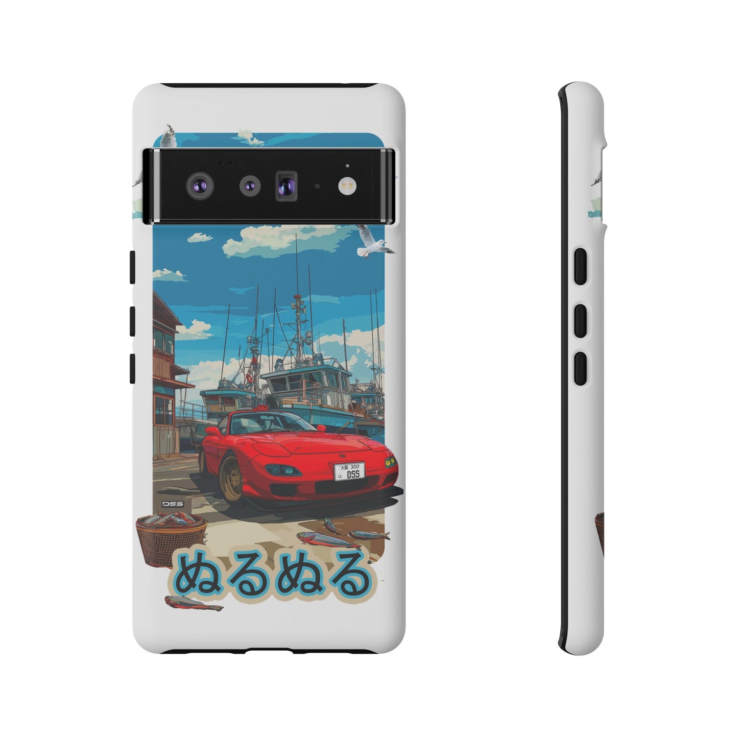 Mazda RX 7 Slippery Situation Nostalgic Car Phone Case - Tough Cases with Retro Vibe