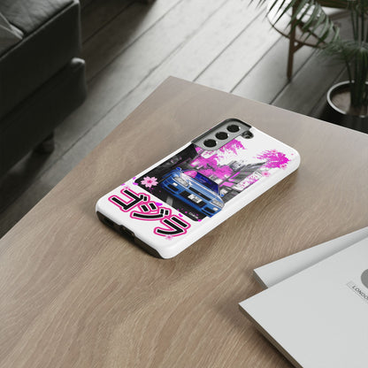 Nissan Skyline GT-R Sakura Rain Japan Nostalgic Car Phone Case - Tough Cases with Retro Vibe