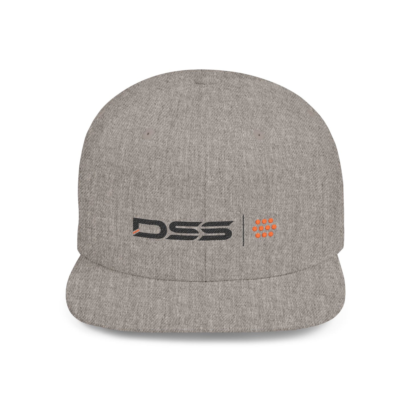 DSS TECH Stylish Flat Bill Snapback Hat with DSS Logo