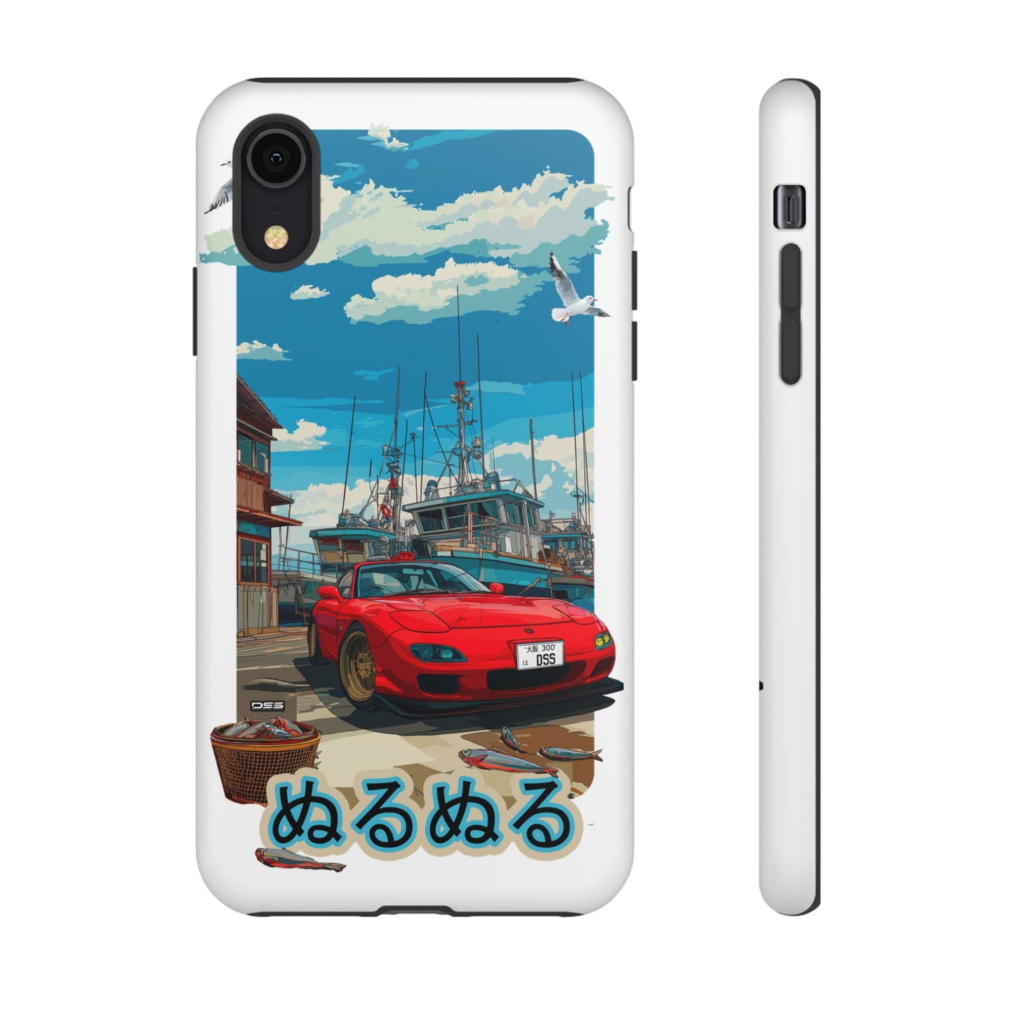 Mazda RX 7 Slippery Situation Nostalgic Car Phone Case - Tough Cases with Retro Vibe