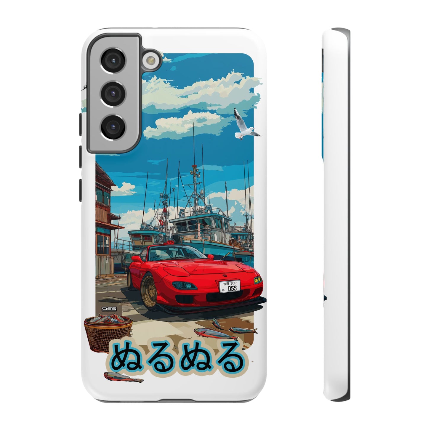 Mazda RX 7 Slippery Situation Nostalgic Car Phone Case - Tough Cases with Retro Vibe