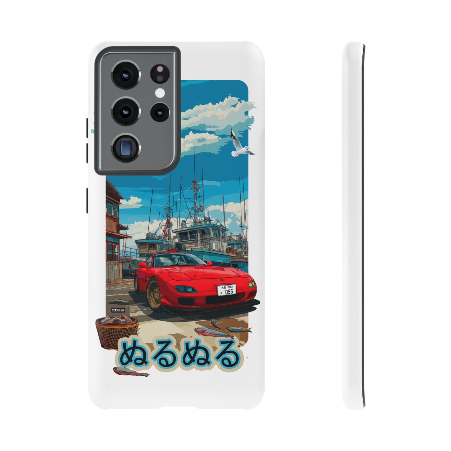 Mazda RX 7 Slippery Situation Nostalgic Car Phone Case - Tough Cases with Retro Vibe
