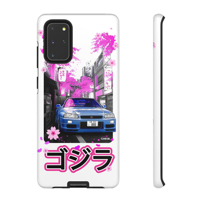 Nissan Skyline GT-R Sakura Rain Japan Nostalgic Car Phone Case - Tough Cases with Retro Vibe