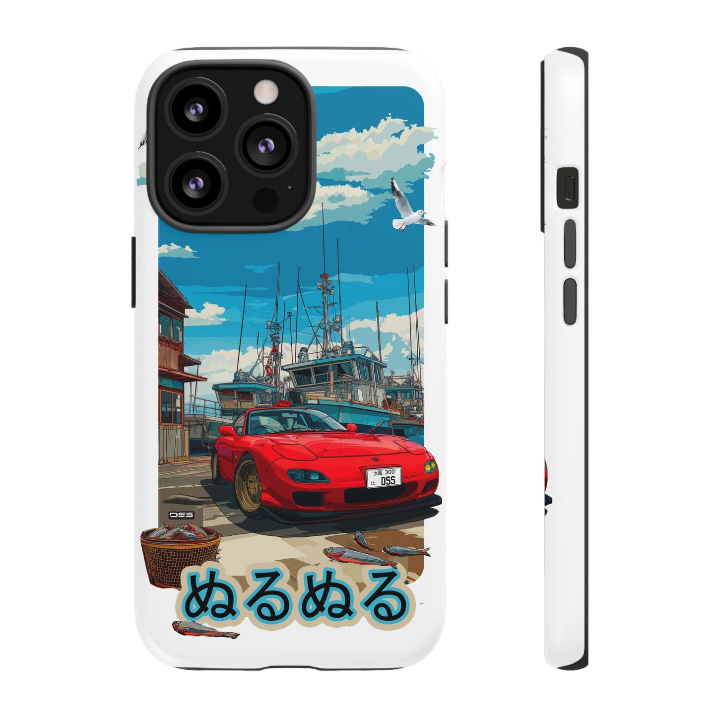 Mazda RX 7 Slippery Situation Nostalgic Car Phone Case - Tough Cases with Retro Vibe