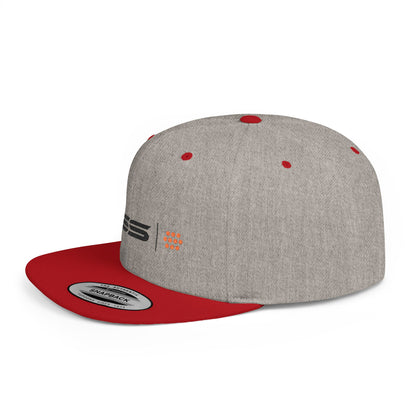 DSS TECH Stylish Flat Bill Snapback Hat with DSS Logo