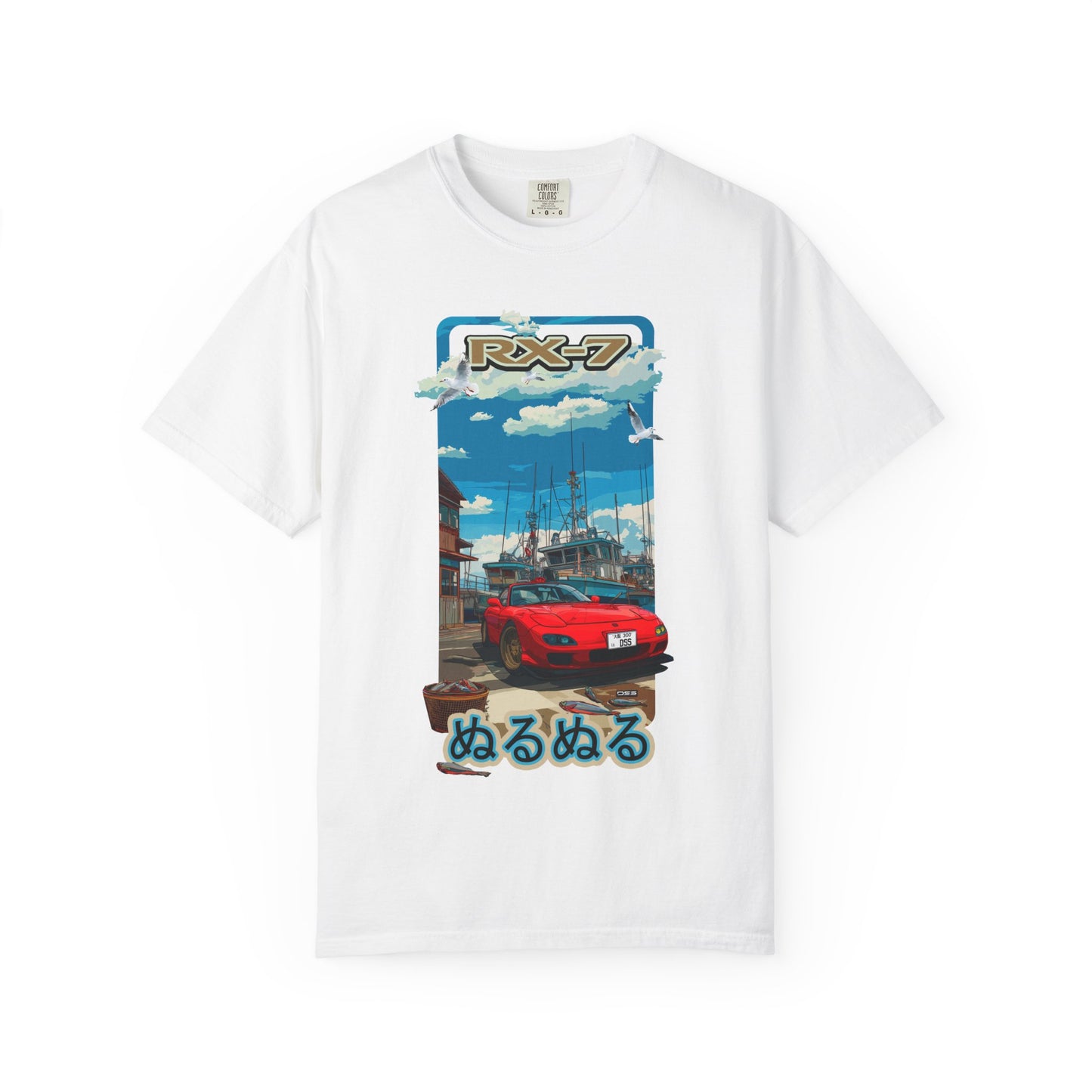 Mazda RX 7 Slippery Situation Graphic T-Shirt, Unisex Streetwear Tee, Vintage Aesthetic Shirt, Gift for Car Lovers, Cool Summer Fashion