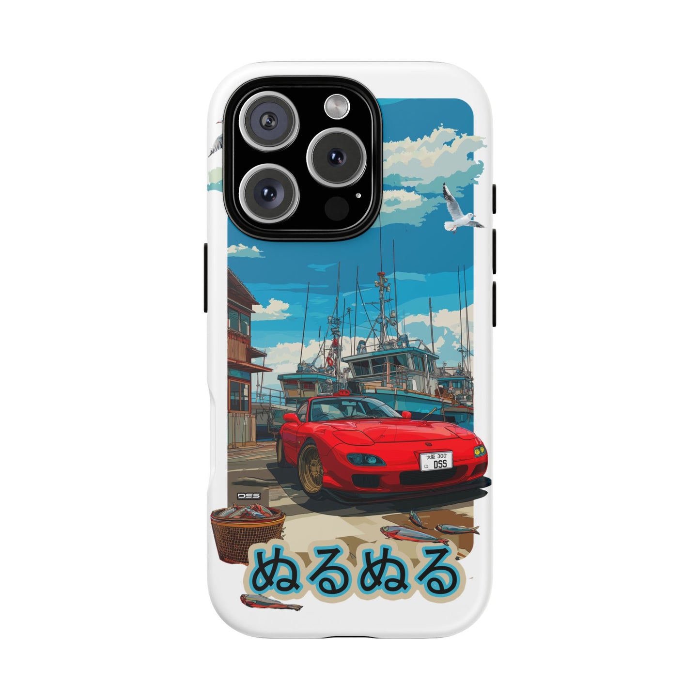 Mazda RX 7 Slippery Situation Nostalgic Car Phone Case - Tough Cases with Retro Vibe