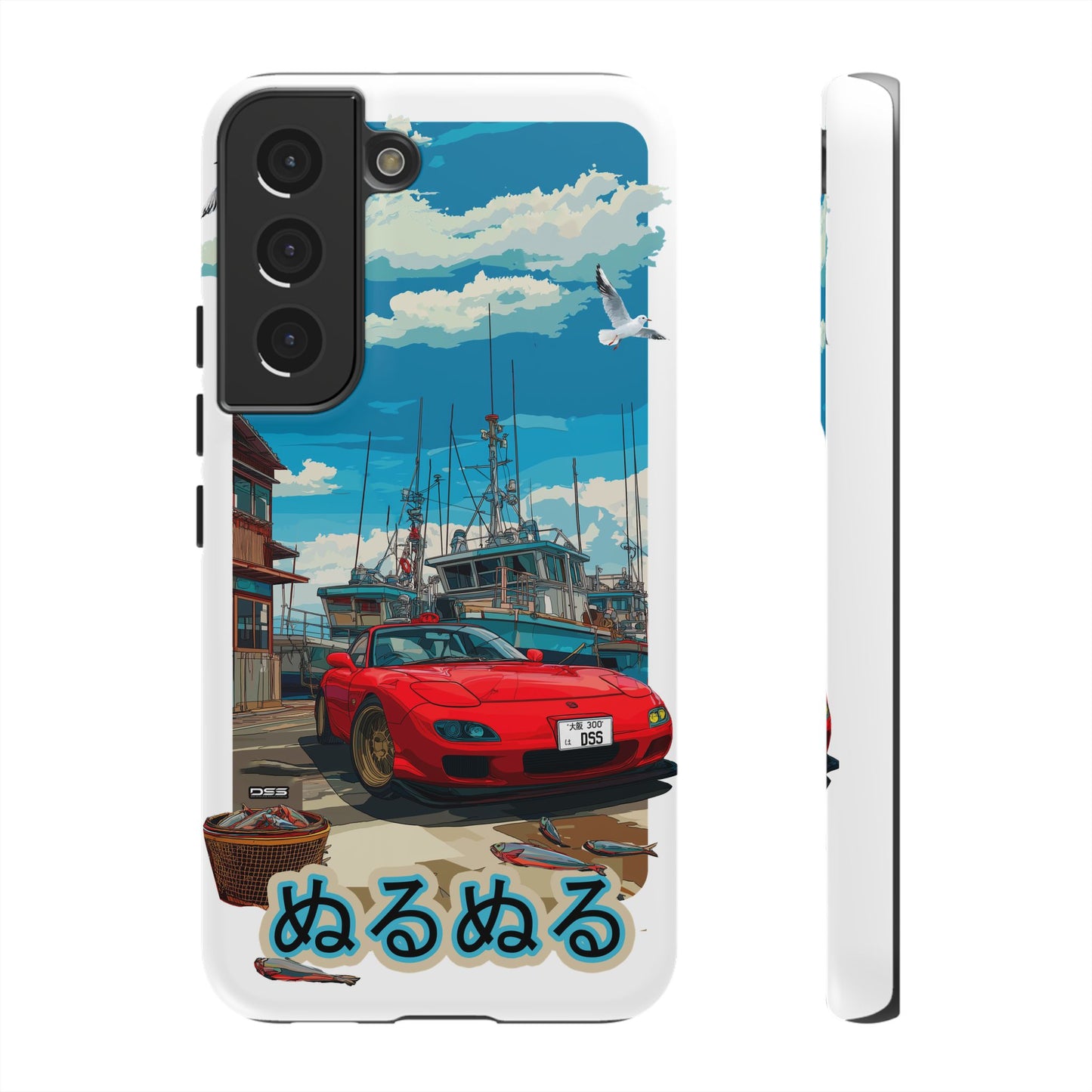 Mazda RX 7 Slippery Situation Nostalgic Car Phone Case - Tough Cases with Retro Vibe