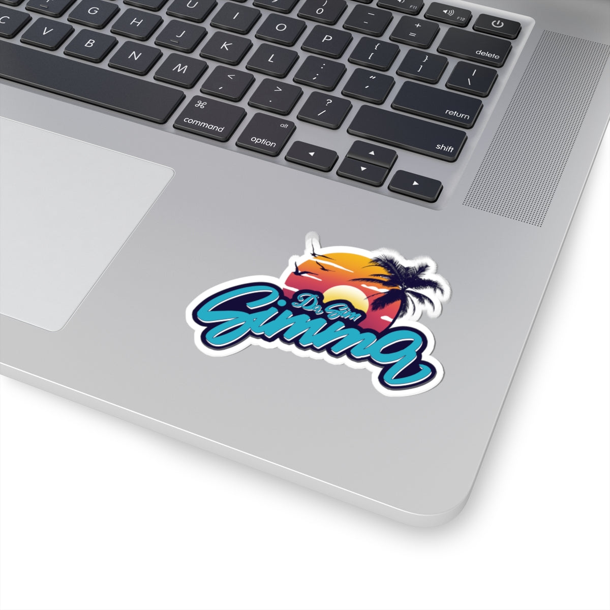 DaSimSimma Tropical Sunset Kiss-Cut Stickers | Fun Laptop Decor, Summer Vibes, Beach Party Favors, Travel Enthusiast Gifts, Vinyl Stickers