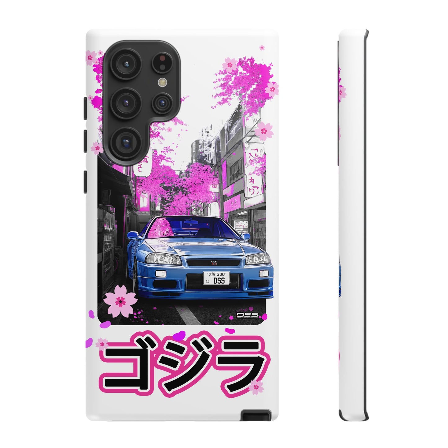 Nissan Skyline GT-R Sakura Rain Japan Nostalgic Car Phone Case - Tough Cases with Retro Vibe