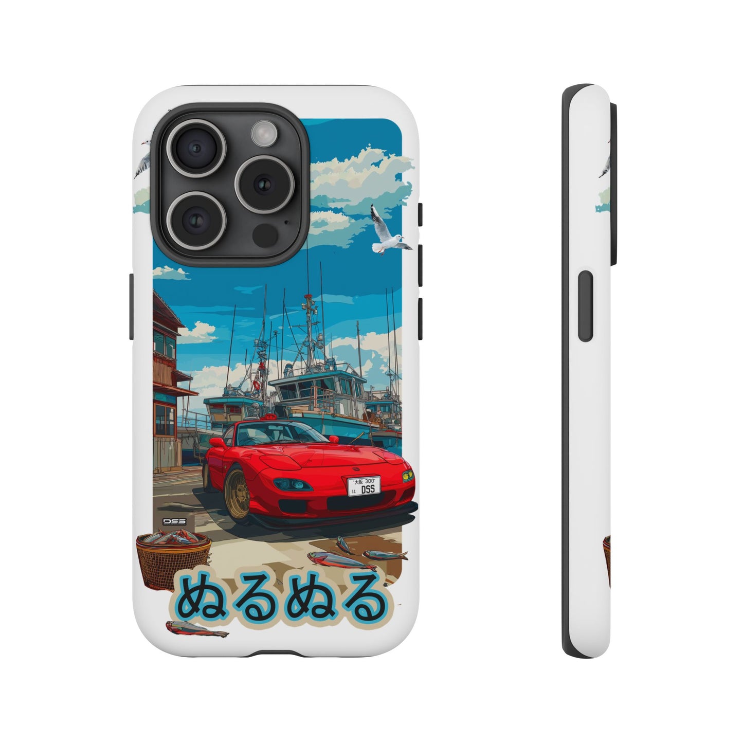 Mazda RX 7 Slippery Situation Nostalgic Car Phone Case - Tough Cases with Retro Vibe