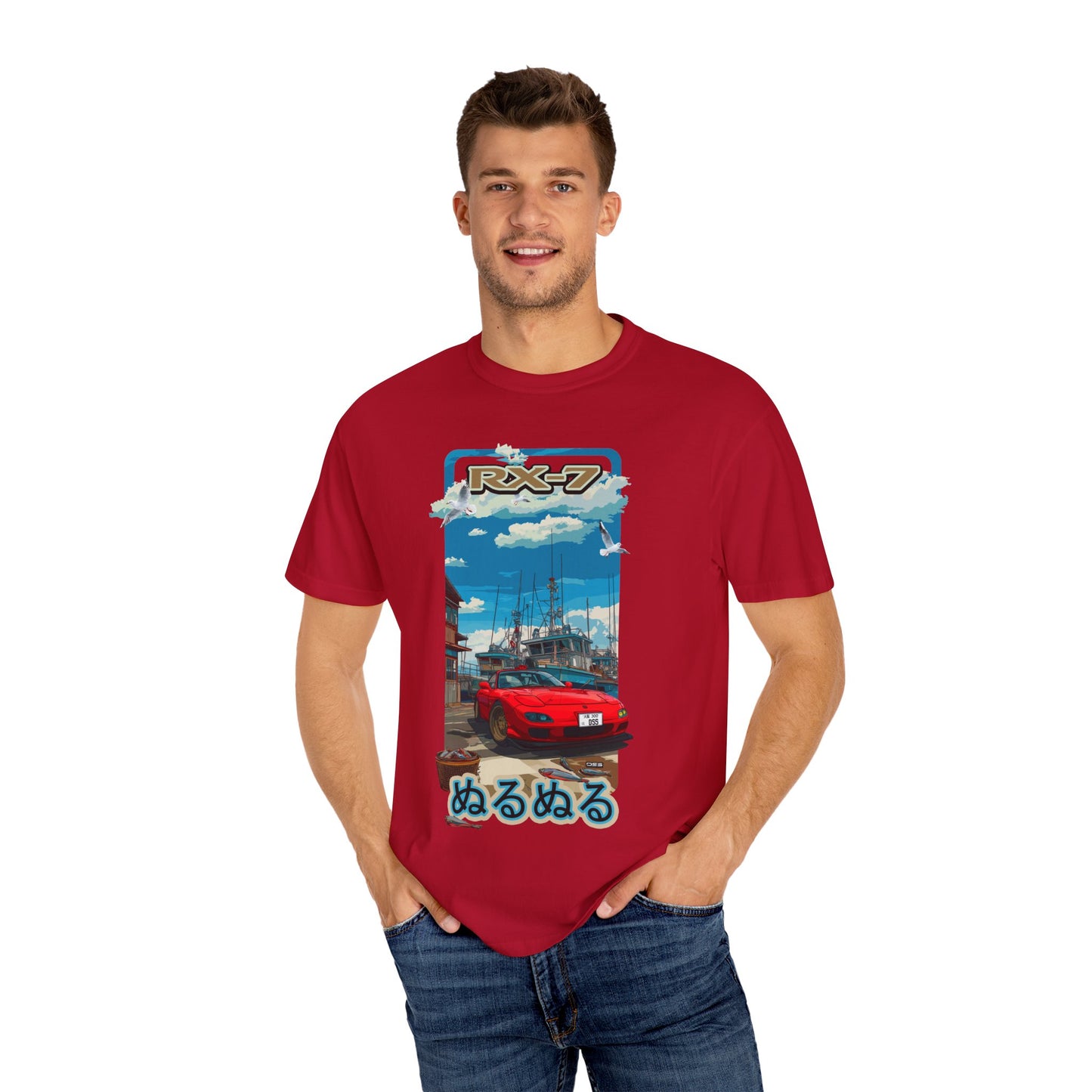 Mazda RX 7 Slippery Situation Graphic T-Shirt, Unisex Streetwear Tee, Vintage Aesthetic Shirt, Gift for Car Lovers, Cool Summer Fashion
