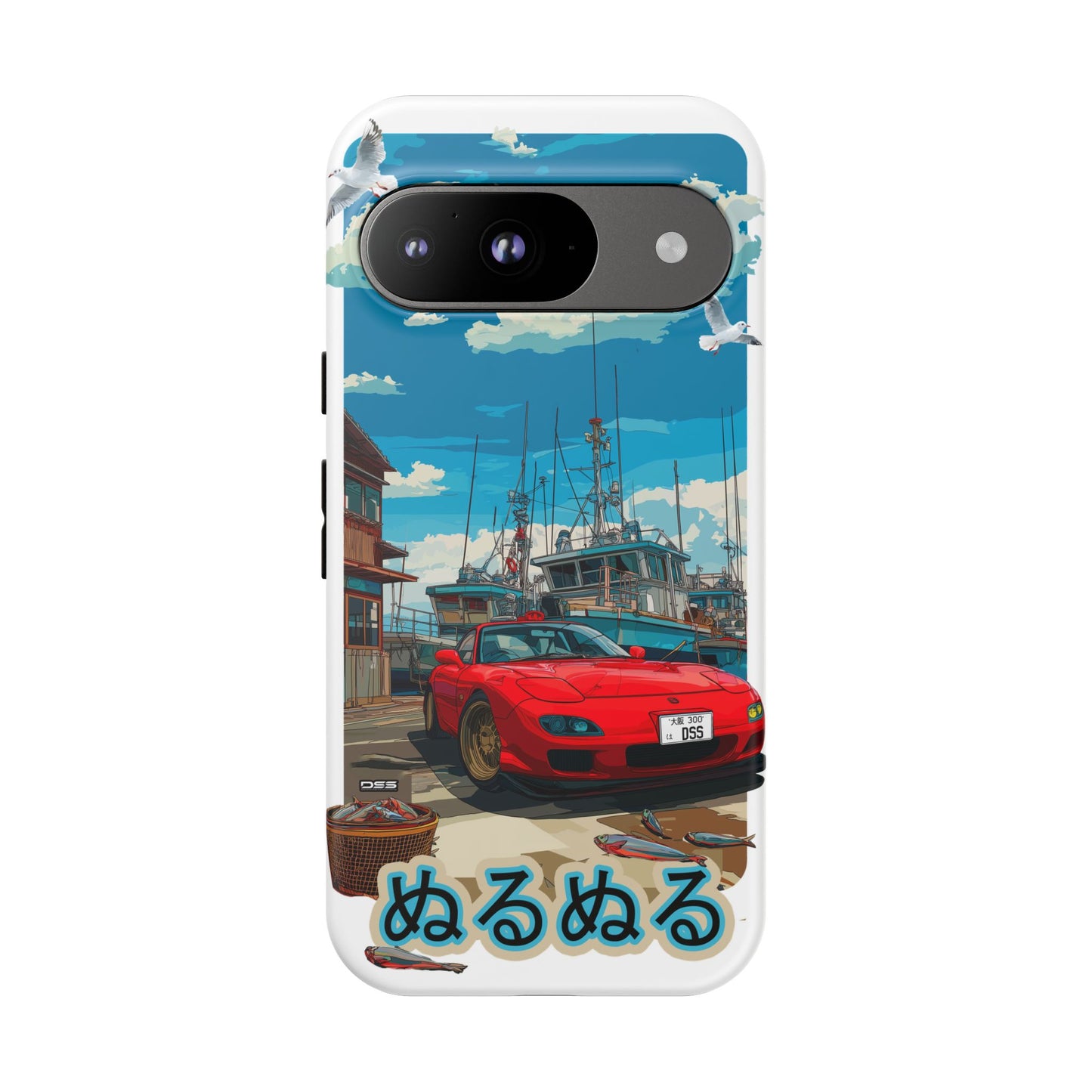 Mazda RX 7 Slippery Situation Nostalgic Car Phone Case - Tough Cases with Retro Vibe