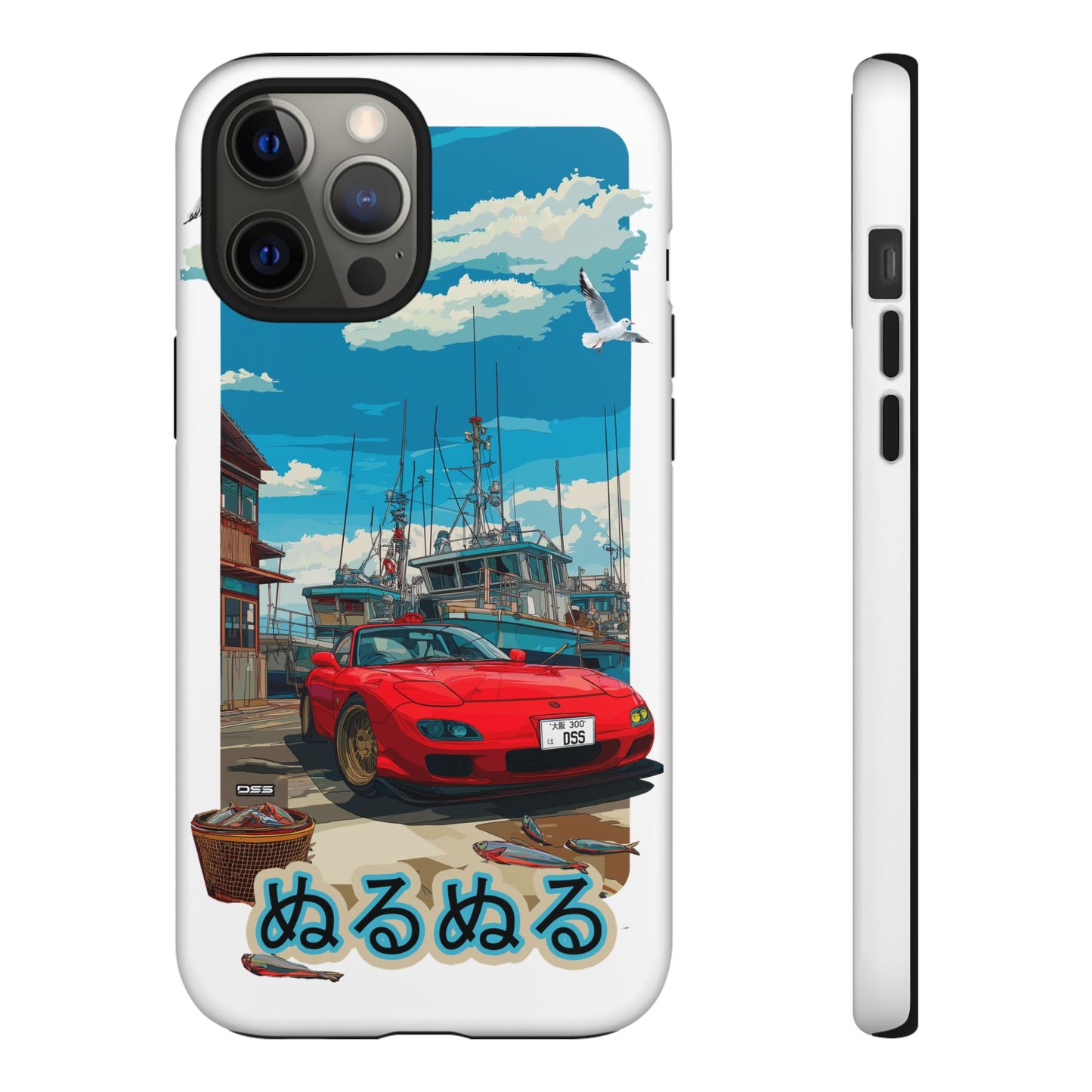 Mazda RX 7 Slippery Situation Nostalgic Car Phone Case - Tough Cases with Retro Vibe