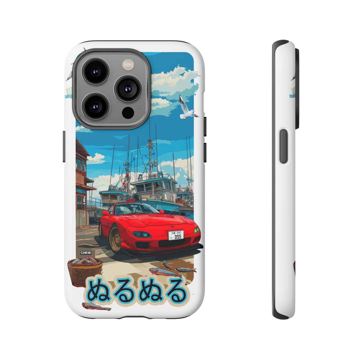 Mazda RX 7 Slippery Situation Nostalgic Car Phone Case - Tough Cases with Retro Vibe