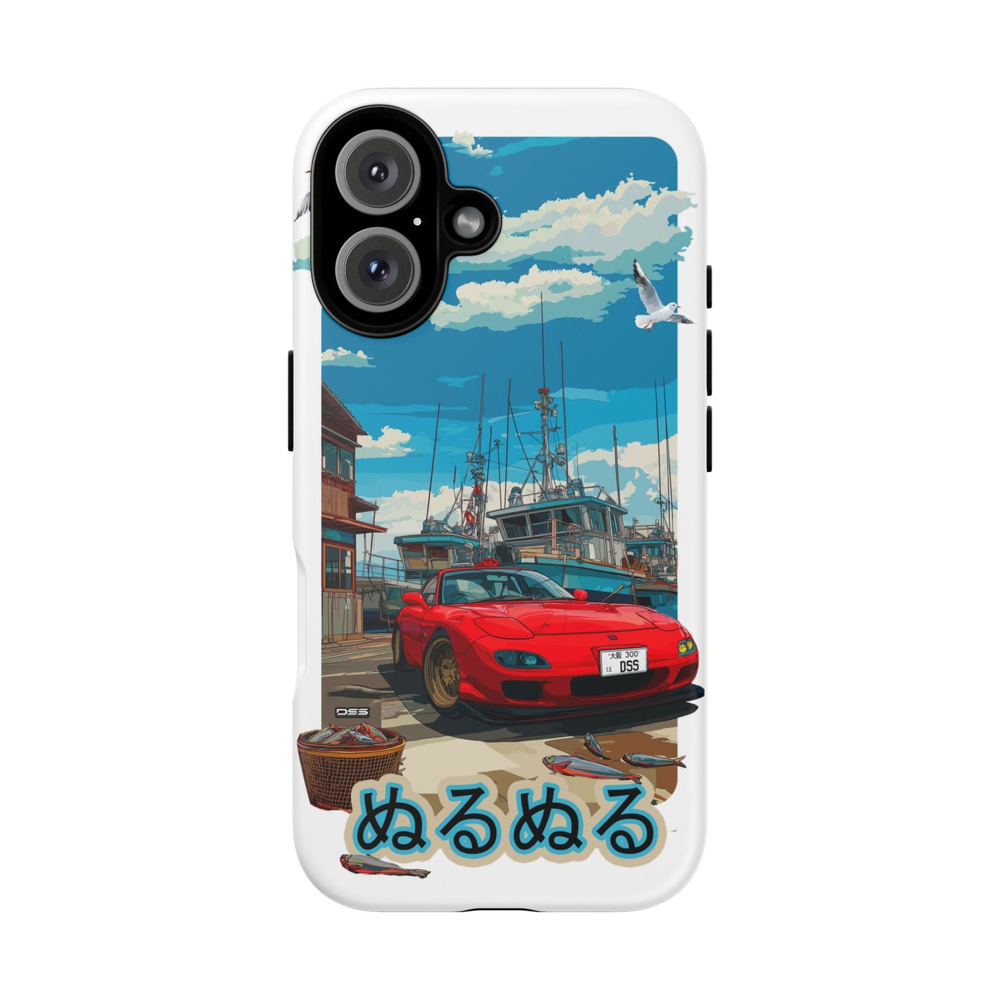 Mazda RX 7 Slippery Situation Nostalgic Car Phone Case - Tough Cases with Retro Vibe