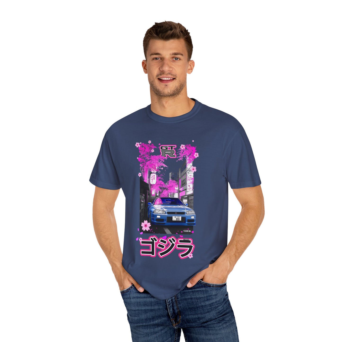 Nissan Skyline GT-R Sakura Rain Japan Streets T-shirt | Godzilla | Streetwear T-shirt, Cool Graphic Tee, Gift for Car Enthusiasts