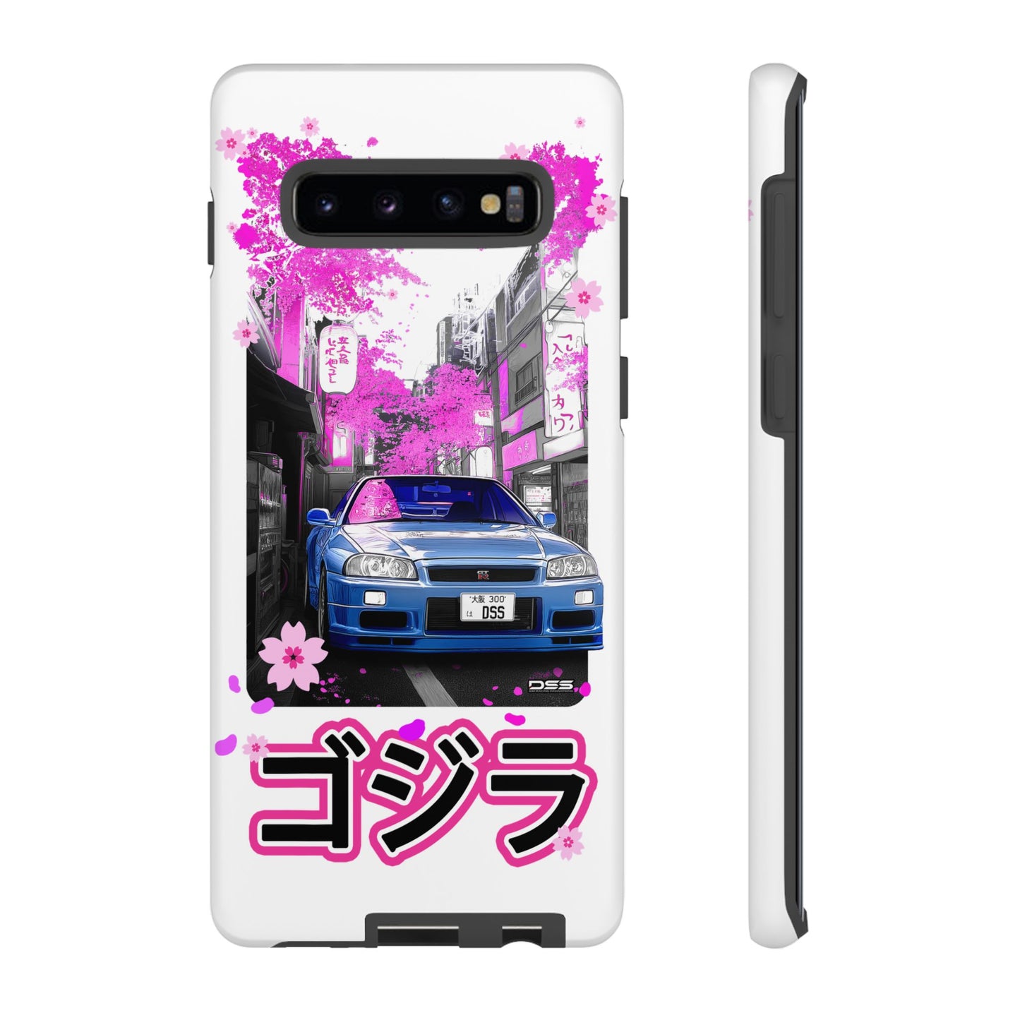 Nissan Skyline GT-R Sakura Rain Japan Nostalgic Car Phone Case - Tough Cases with Retro Vibe