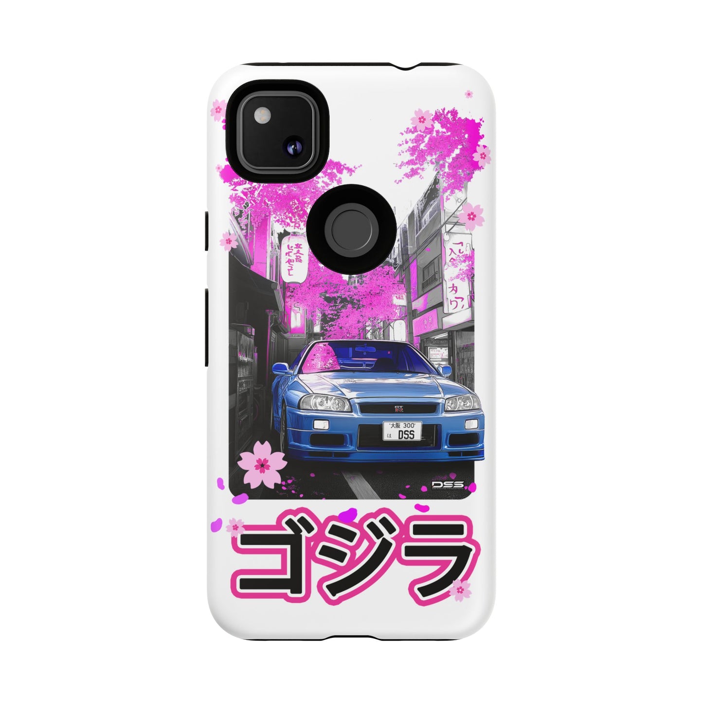 Nissan Skyline GT-R Sakura Rain Japan Nostalgic Car Phone Case - Tough Cases with Retro Vibe