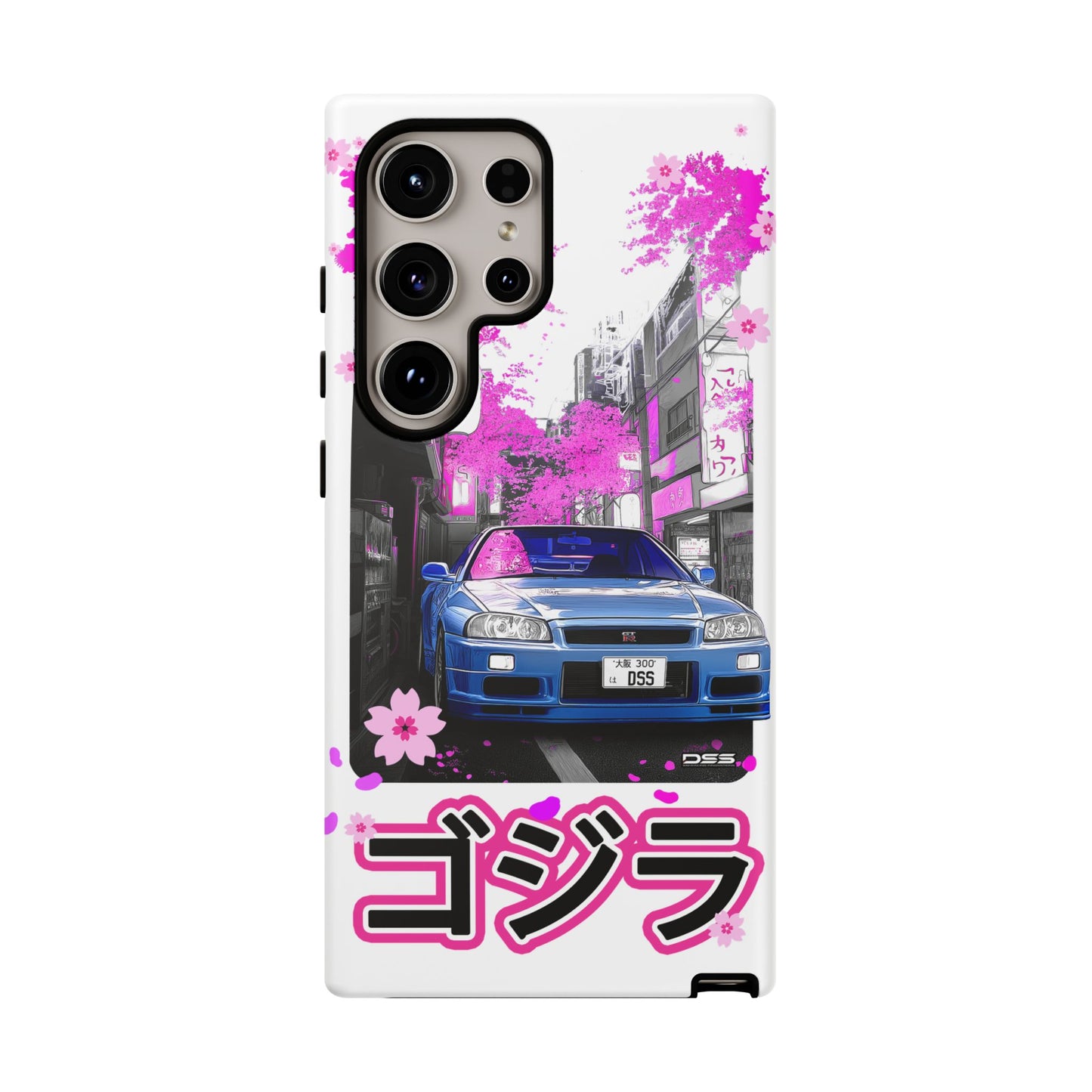 Nissan Skyline GT-R Sakura Rain Japan Nostalgic Car Phone Case - Tough Cases with Retro Vibe