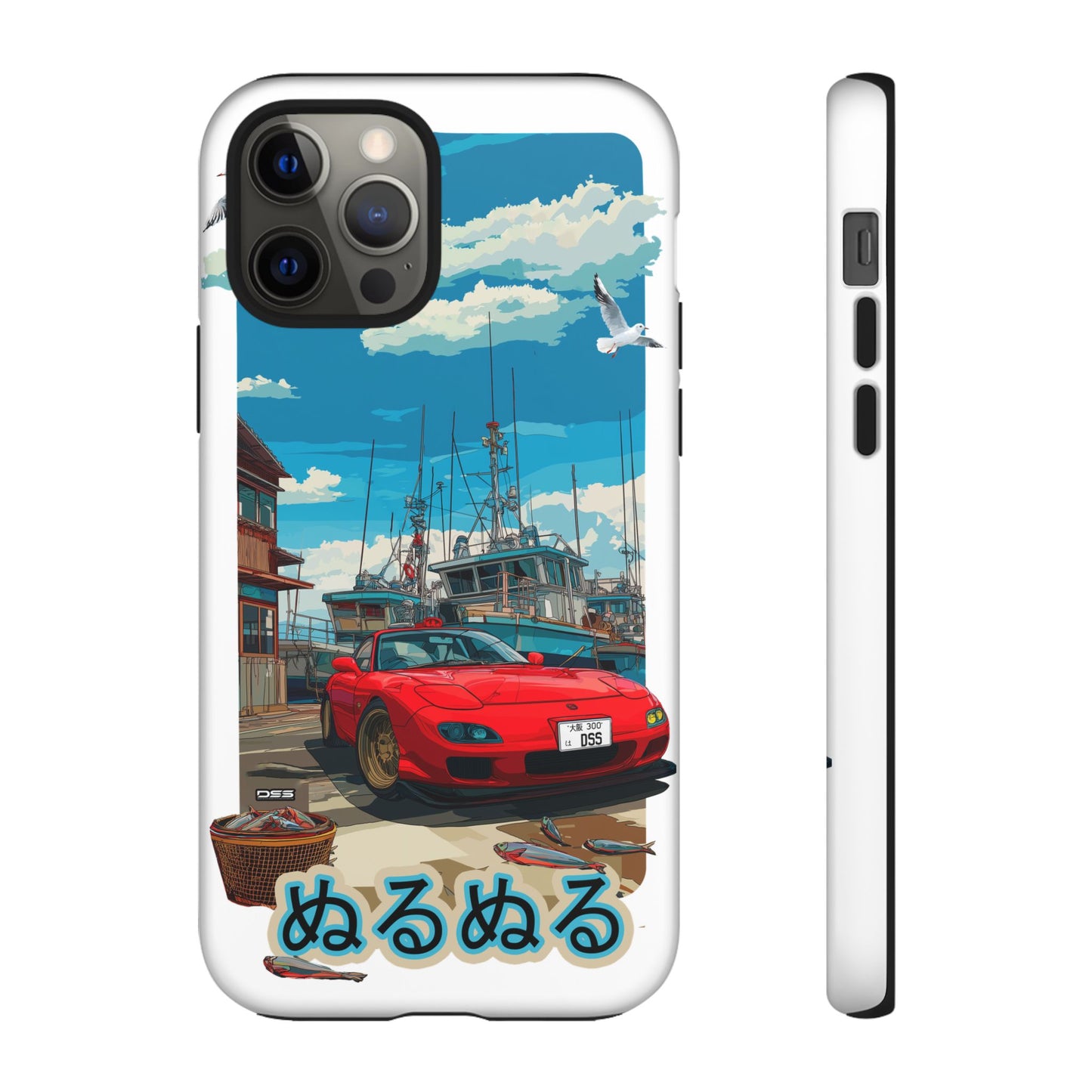 Mazda RX 7 Slippery Situation Nostalgic Car Phone Case - Tough Cases with Retro Vibe