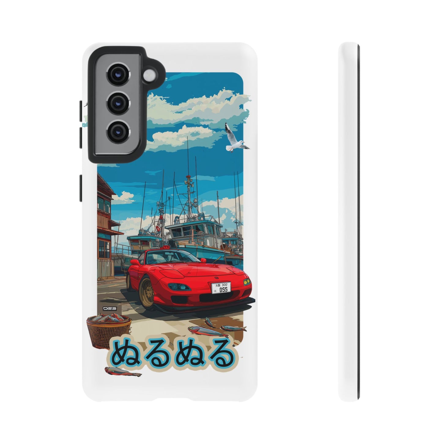 Mazda RX 7 Slippery Situation Nostalgic Car Phone Case - Tough Cases with Retro Vibe