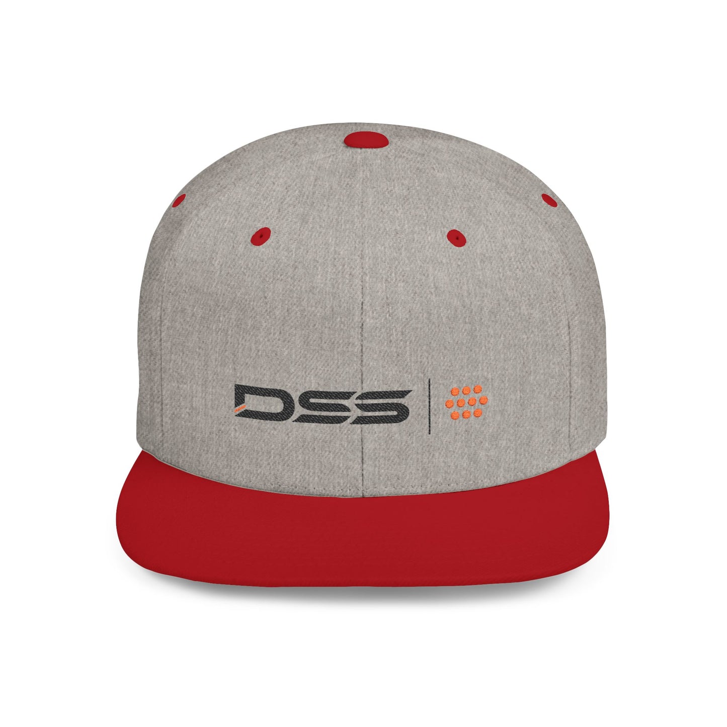 DSS TECH Stylish Flat Bill Snapback Hat with DSS Logo