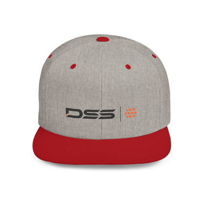 DSS TECH Stylish Flat Bill Snapback Hat with DSS Logo