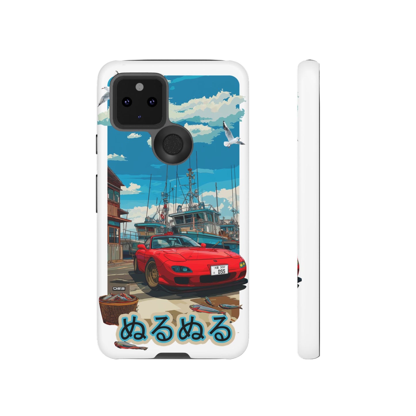 Mazda RX 7 Slippery Situation Nostalgic Car Phone Case - Tough Cases with Retro Vibe