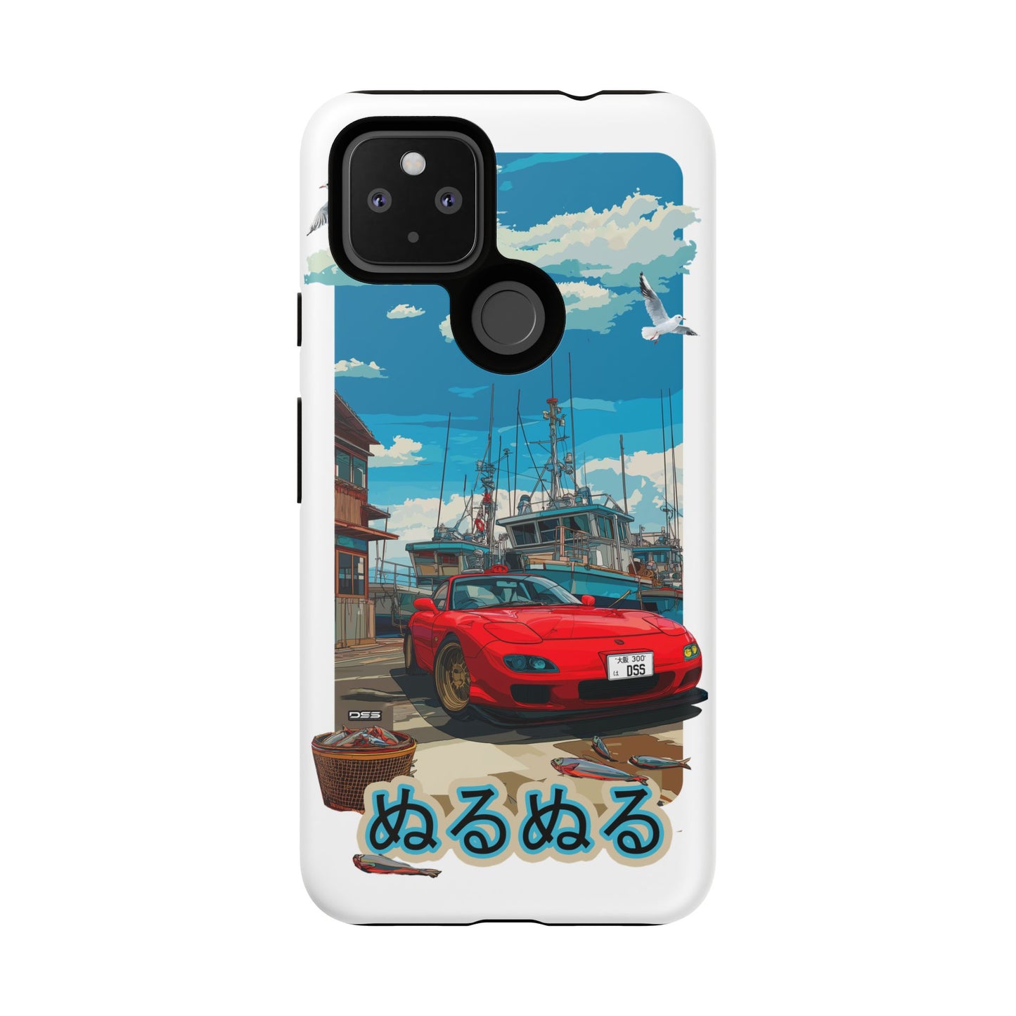 Mazda RX 7 Slippery Situation Nostalgic Car Phone Case - Tough Cases with Retro Vibe