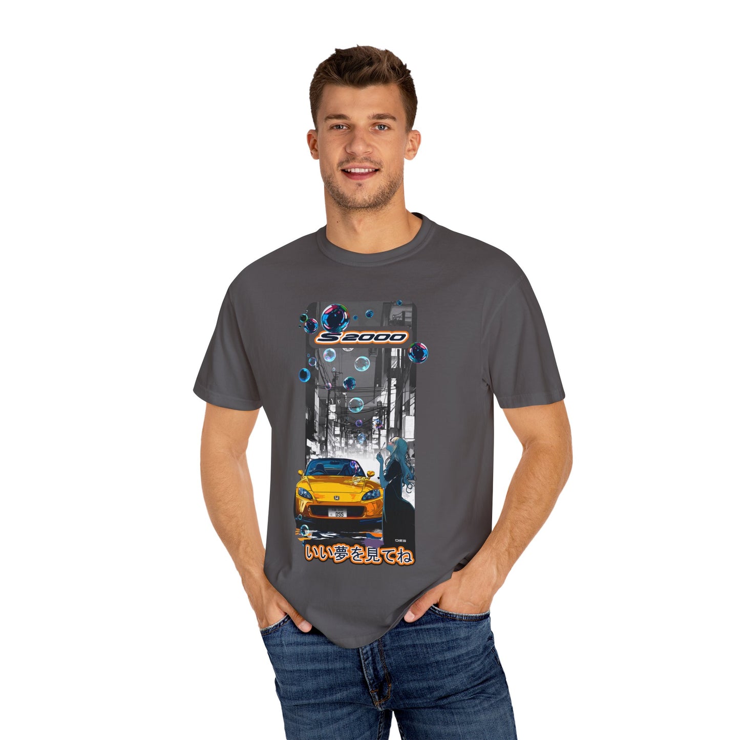 Honda S2000 SWEET DREAMS Graphic T-Shirt, Unisex Streetwear Tee, Vintage Aesthetic Shirt, Gift for Car Lovers, Cool Summer Fashion