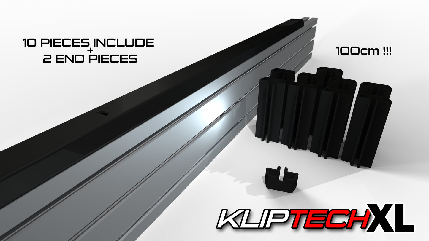 Cable Covers for 4040 Aluminum Extrusion - | 10 Pack !!! 100cm / 39in !!! GET MORE for less | KLIPtech XL