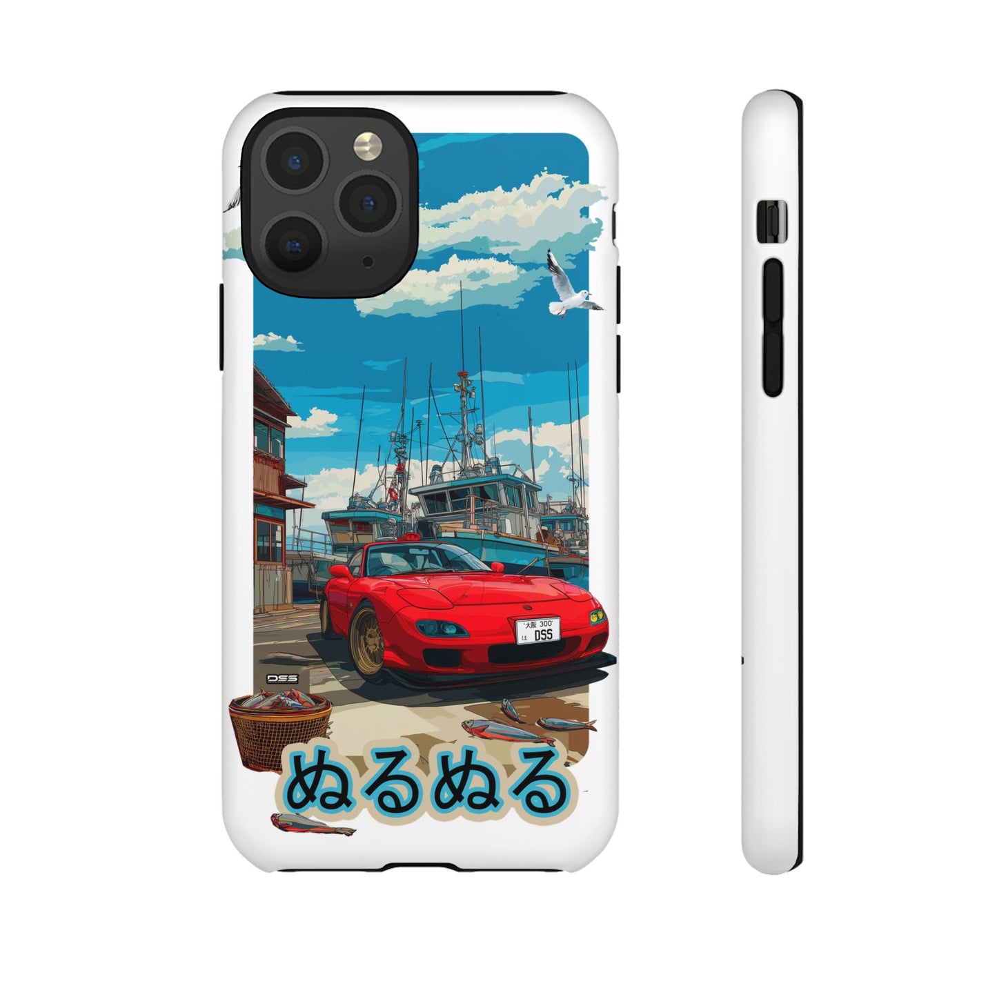 Mazda RX 7 Slippery Situation Nostalgic Car Phone Case - Tough Cases with Retro Vibe