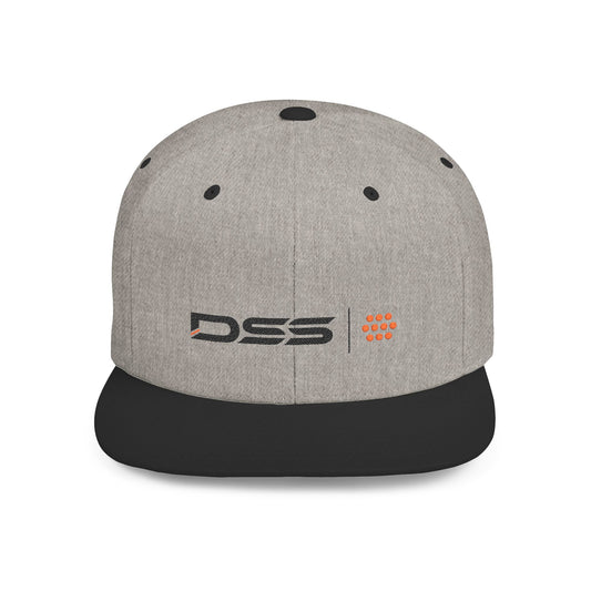 DSS TECH Stylish Flat Bill Snapback Hat with DSS Logo