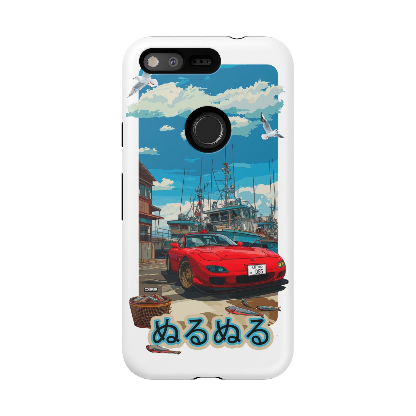 Mazda RX 7 Slippery Situation Nostalgic Car Phone Case - Tough Cases with Retro Vibe
