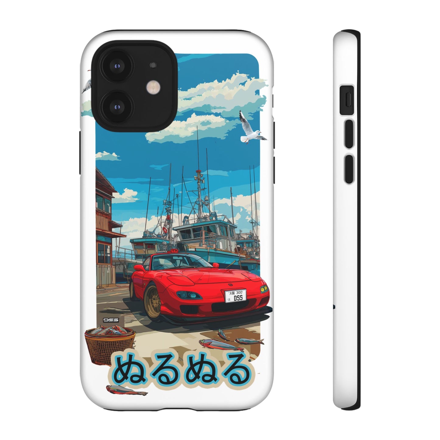 Mazda RX 7 Slippery Situation Nostalgic Car Phone Case - Tough Cases with Retro Vibe