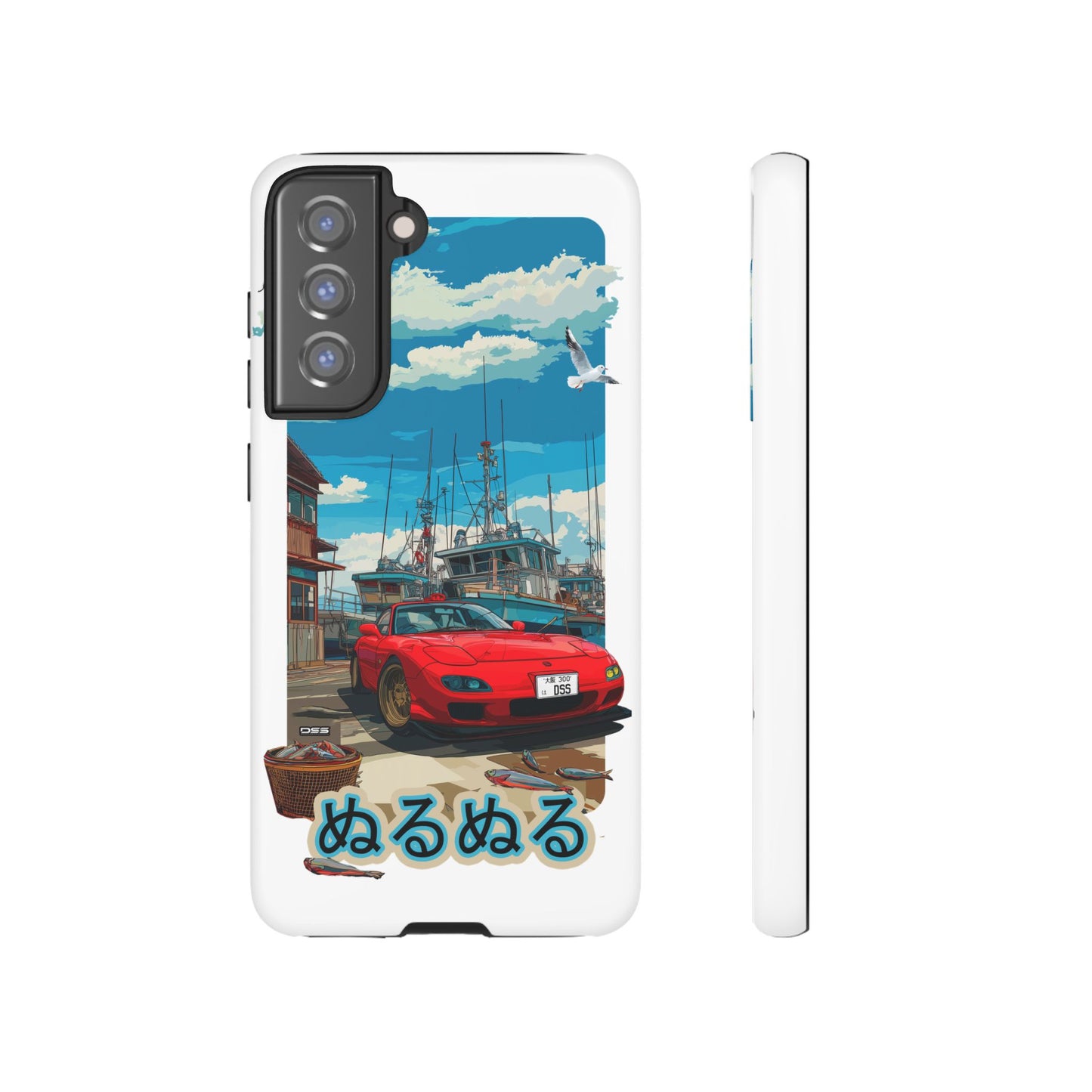 Mazda RX 7 Slippery Situation Nostalgic Car Phone Case - Tough Cases with Retro Vibe