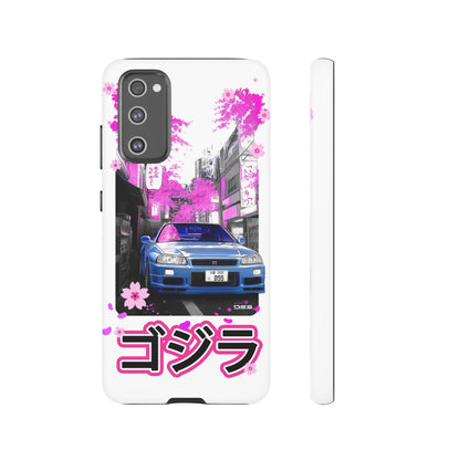 Nissan Skyline GT-R Sakura Rain Japan Nostalgic Car Phone Case - Tough Cases with Retro Vibe