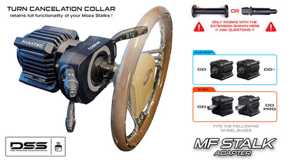 Moza Multi Function Stalk Adapter ! Works On Most FANATEC Wheel bases !!! Retains auto signal Cancelling !!! READ DESCRIPTION!!!